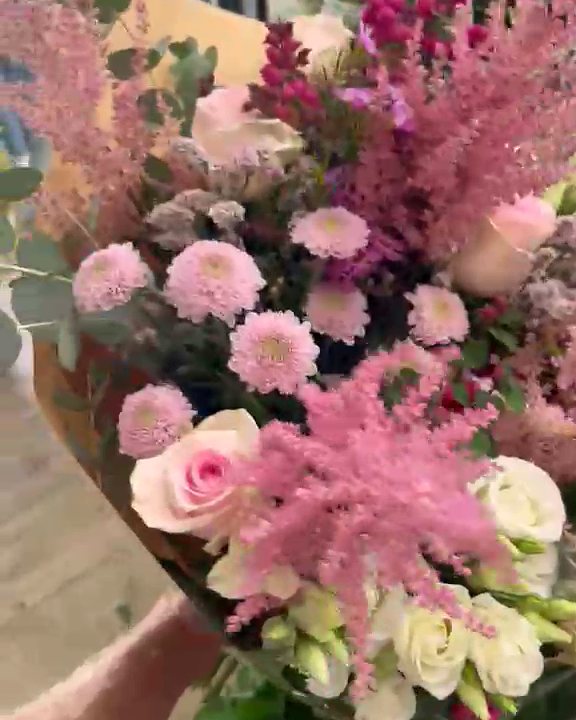 Bouquet rose poudré